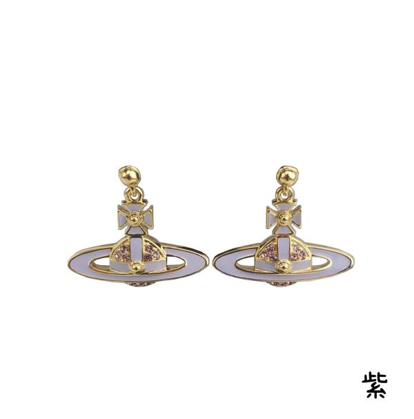 (多色) Vivienne Westwood 土星浮雕系列 [吊墜耳環] 