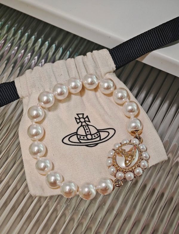 (兩色) Vivienne Westwood Amaya 大號珍珠手鏈 