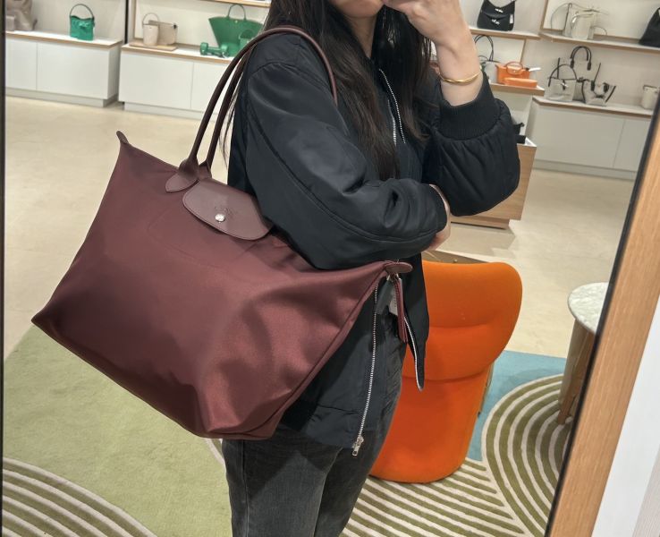 Longchamp LE PLIAGE NEO長柄L號折疊餃子包 