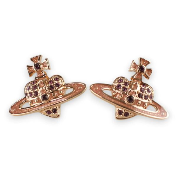 (五色) Vivienne Westwood 心型浮雕系列 [耳環] 