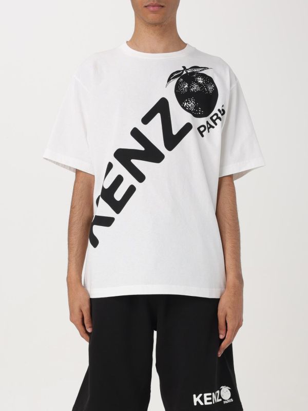 Kenzo orange 白色 T-shirt (man) 