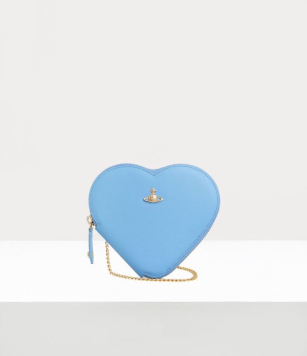 Vivienne Westwood 新款藍色心型鏈條包 