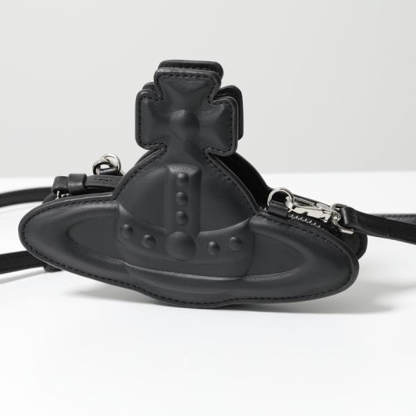 Vivienne Westwood Nano Orb 黑色斜背包 