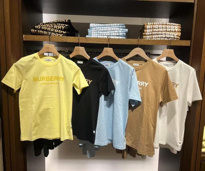 (多色)Burberry 中間大Logo純棉T-shirt (woman) 