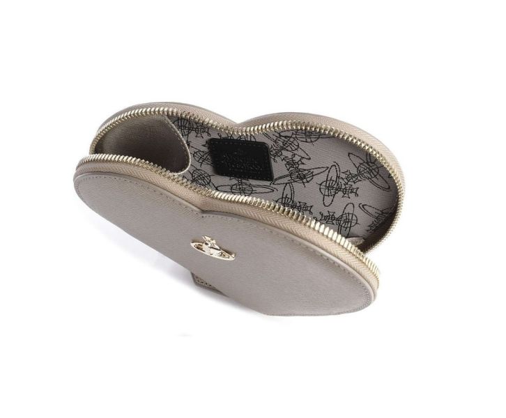 Vivienne Westwood 新款灰色心型鏈條包 