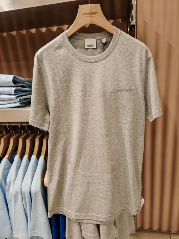 (兩色灰) Burberry Jenson胸前刺繡Logo T-shirt（Man） 