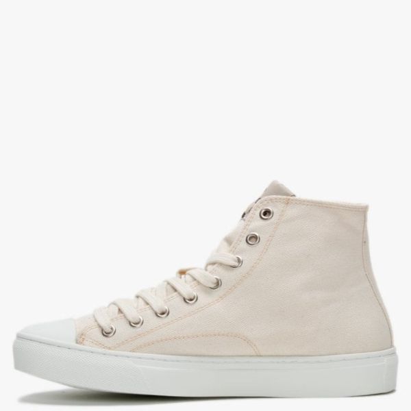 Vivienne Westwood Vegan Plimsoll 高筒米色帆布鞋 