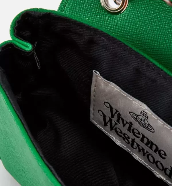 Vivienne Westwood 綠色銀鏈 小鏈條包 