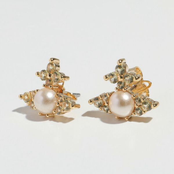 Vivienne Westwood Feodora珍珠鉑金系列 [耳環][項鍊] 