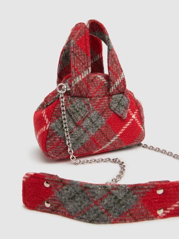 Vivienne Westwood Archive Mini 羊毛花呢包 