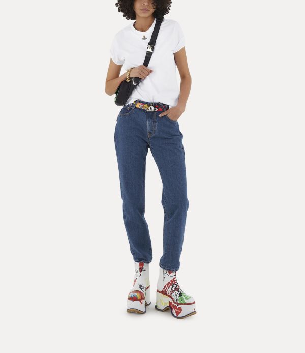 Vivienne Westwood Orb Peru 白色T-shirt (Woman) 