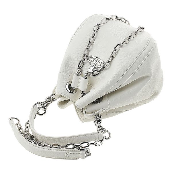 Vivienne Westwood Chrissy 白色小號水桶包 
