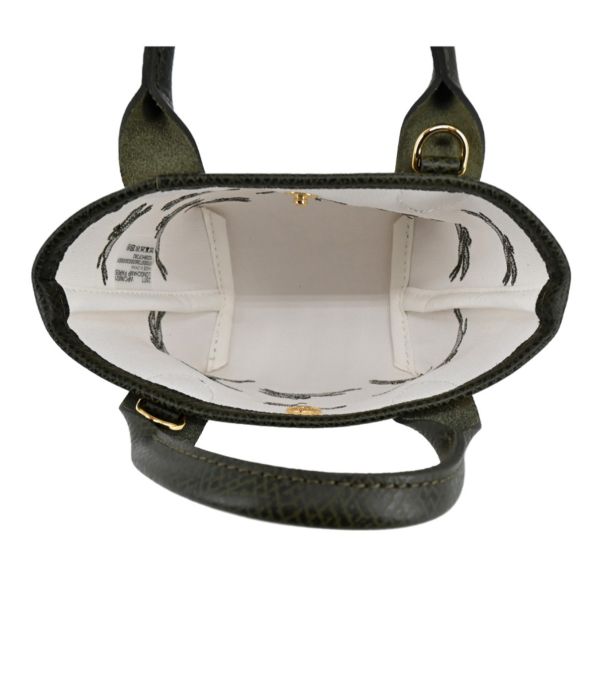 Longchamp LE PANIER PLIAG 軍綠色XS號 編織兩用包 