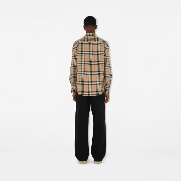 Burberry 棉質經典格紋襯衫 (man) 