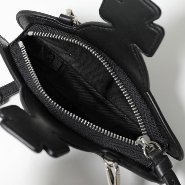 Vivienne Westwood Nano Orb 黑色斜背包 