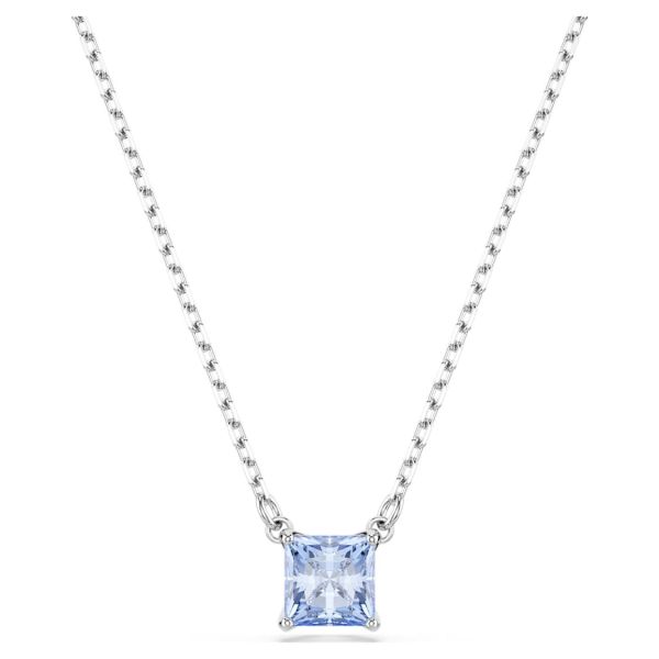 Swarovski Matrix 藍色漸層方形鏈墜 