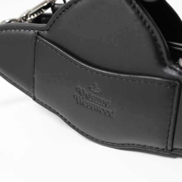 Vivienne Westwood Nano Orb 黑色斜背包 