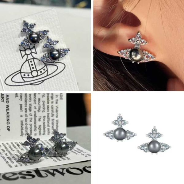 Vivienne Westwood Feodora珍珠鉑金系列 [耳環][項鍊] 