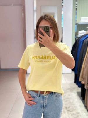 (多色)Burberry 中間大Logo純棉T-shirt (woman) 