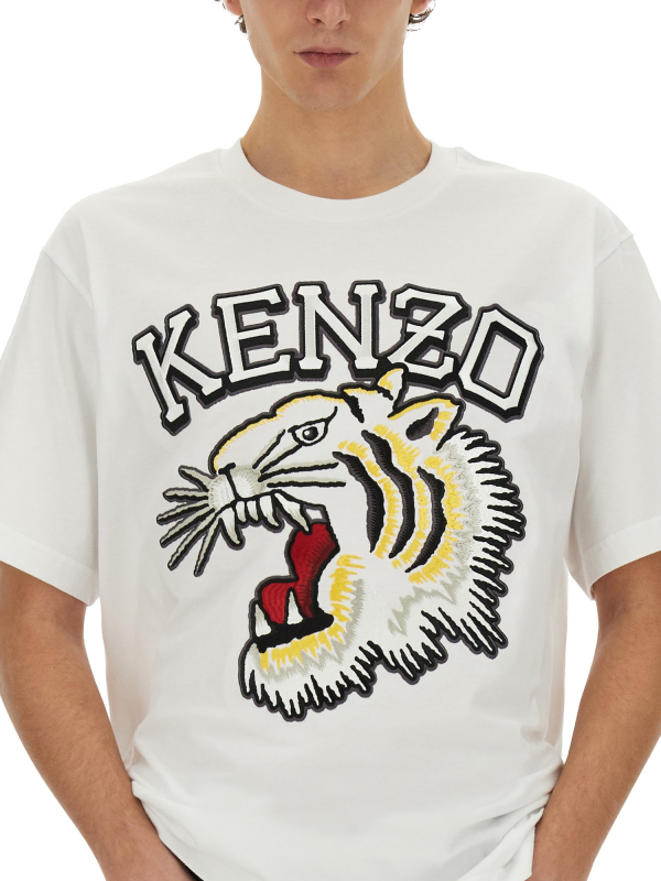 Kenzo Tiger Varsity 白色 T-shirt (man) 