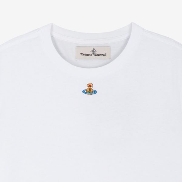 Vivienne Westwood Orb Peru 白色T-shirt (Woman) 