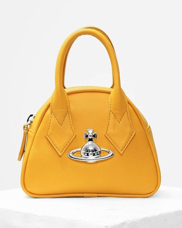 Vivienne Westwood Mini Yasmine 黃色斜背包 