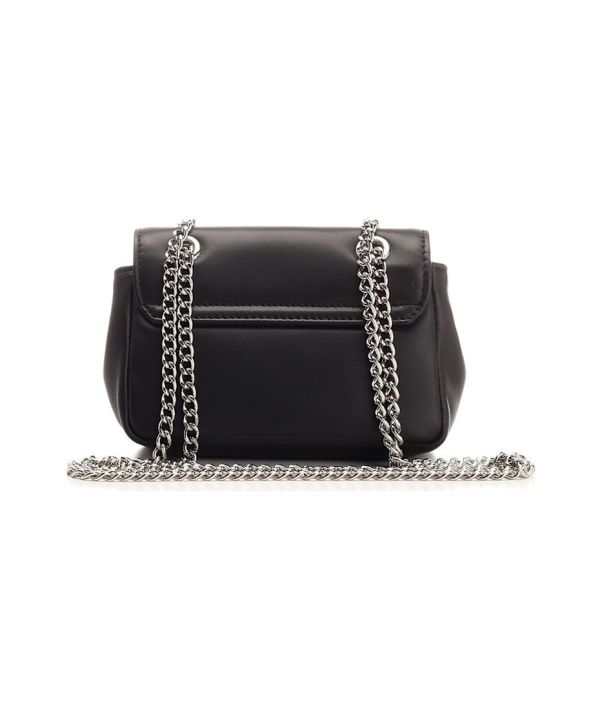 Vivienne Westwood 黑色羊皮 小鏈條包 