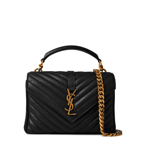 SAINT LAURENT College Medium Quilted Leather Bag 