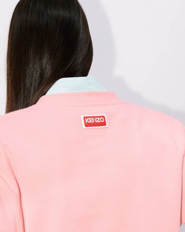 KENZO ELEPHANT CREST 粉色刺繡連帽衛衣 (woman) 