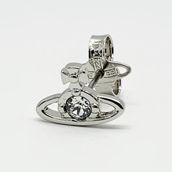 [爆款] Vivienne Westwood 簡約單鑽耳釘 