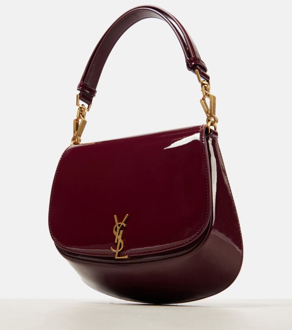 SAINT LAURENT Voltaire patent shoulder bag 