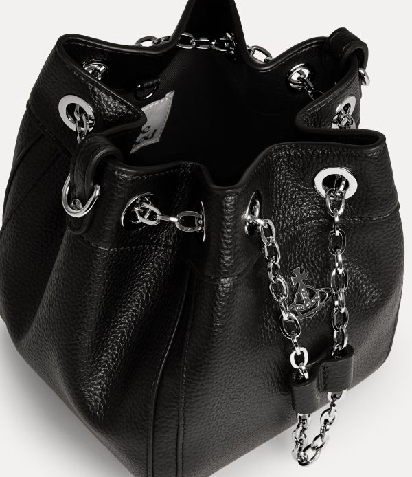 Vivienne Westwood Chrissy 黑色小號水桶包 
