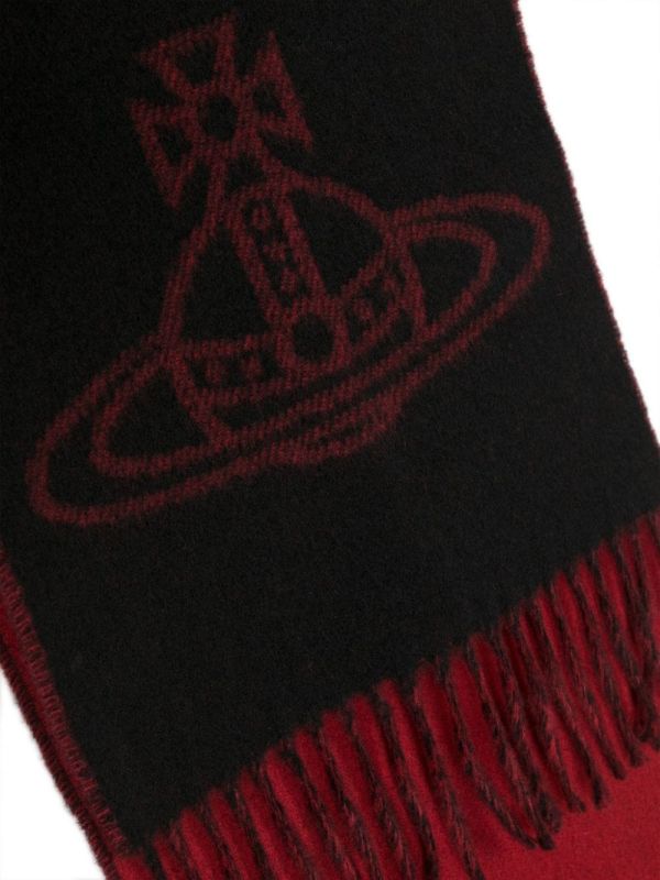 Vivienne Westwood Saturn 羊毛雙面圍巾 