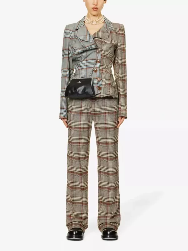 Vivienne Westwood Granny Frame 黑色荔枝皮鏈條水餃包 