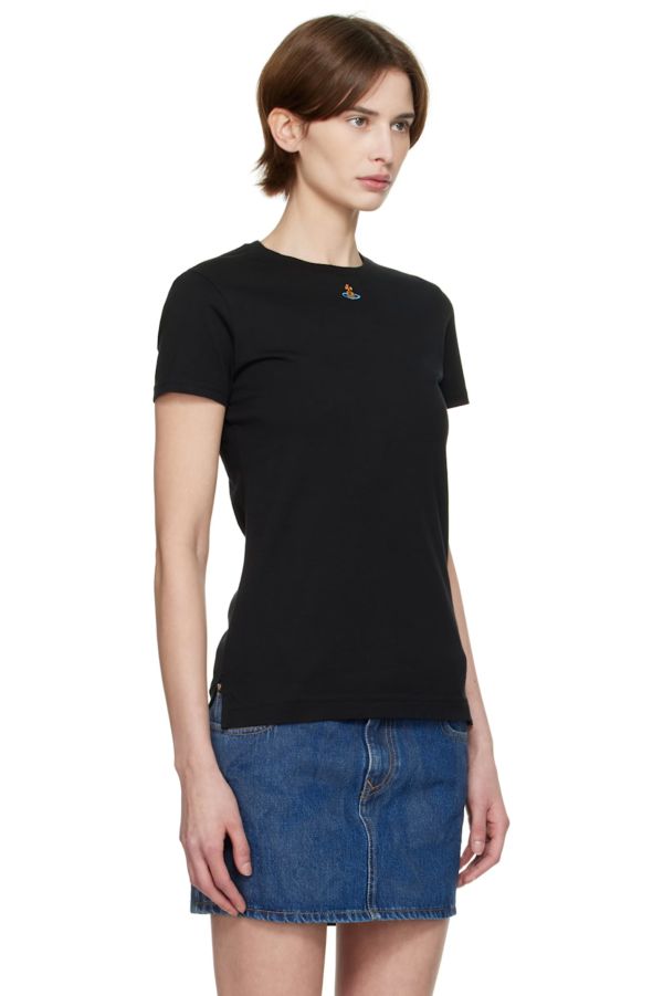 Vivienne Westwood Orb Peru 黑色T-shirt (Woman) 