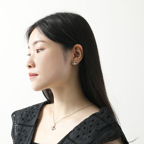 Vivienne Westwood Feodora珍珠鉑金系列 [耳環][項鍊] 