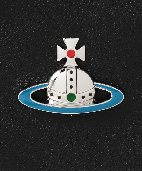 Vivienne Westwood Granny Frame 黑色小羊皮鏈條水餃包 