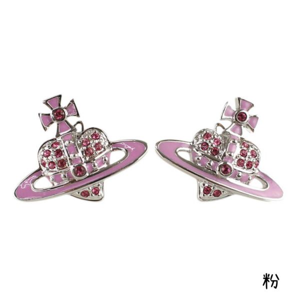 (五色) Vivienne Westwood 心型浮雕系列 [耳環] 