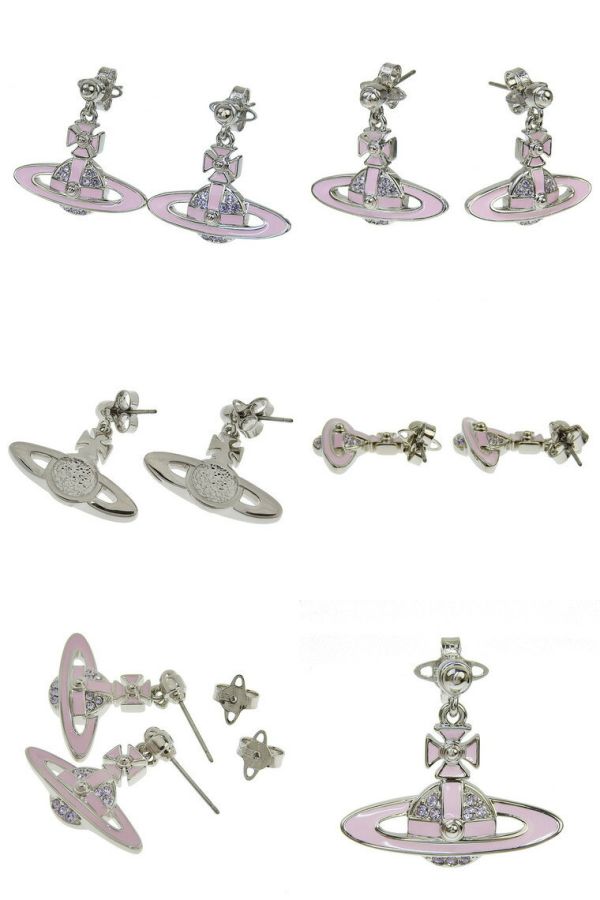 (多色) Vivienne Westwood 土星浮雕系列 [吊墜耳環] 