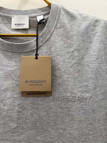 (兩色灰) Burberry Jenson胸前刺繡Logo T-shirt（Man） 
