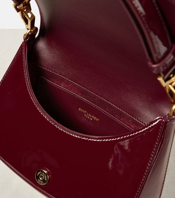SAINT LAURENT Voltaire patent shoulder bag 