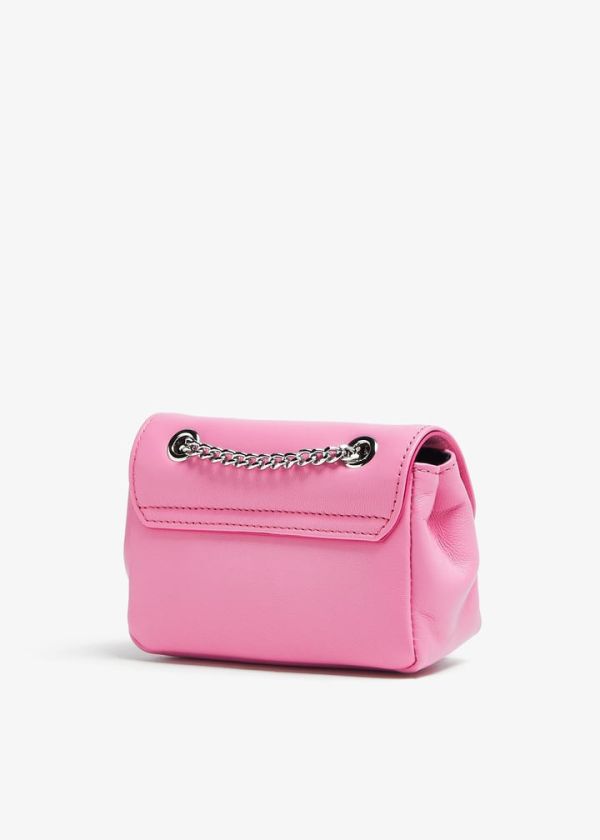 Vivienne Westwood 粉色羊皮 小鏈條包 