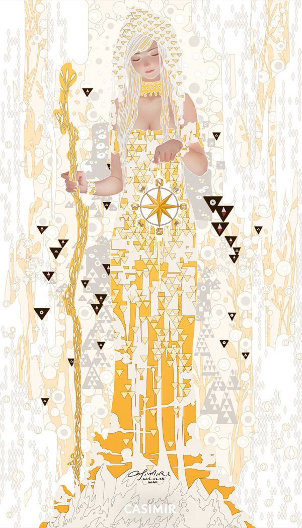 CASIMIR｜The Hermit 隱者｜塔羅大牌系列 限量藝術版畫 casimir, casimir tarot, tarot art, tarot major arcana, major arcana art print, tarot illustration, 限量藝術版畫, 塔羅大牌, 塔羅藝術, 塔羅插畫, 當代塔羅, 當代藝術, 靈性藝術, 神秘學藝術, museum grade art print, tarot for collectors, spir