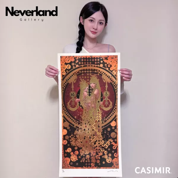 The Goddess of Gate ｜ 門神 限量藝術版畫 casimir, casimir tarot, tarot art, tarot major arcana, major arcana art print, tarot illustration, 限量藝術版畫, 塔羅大牌, 塔羅藝術, 塔羅插畫, 當代塔羅, 當代藝術, 靈性藝術, 神秘學藝術, museum grade art print, tarot for collectors, spir