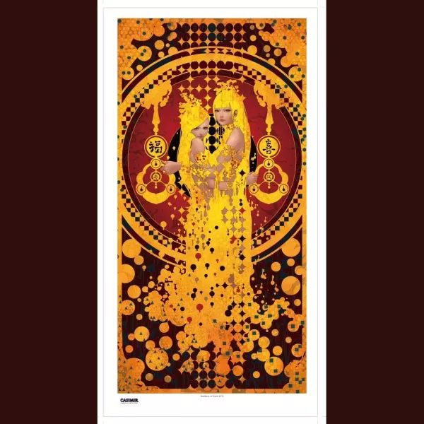 The Goddess of Gate ｜ 門神 限量藝術版畫 casimir, casimir tarot, tarot art, tarot major arcana, major arcana art print, tarot illustration, 限量藝術版畫, 塔羅大牌, 塔羅藝術, 塔羅插畫, 當代塔羅, 當代藝術, 靈性藝術, 神秘學藝術, museum grade art print, tarot for collectors, spir