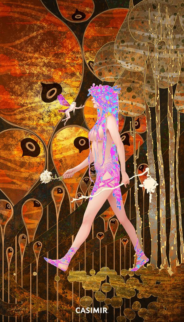 CASIMIR｜The Fool 愚者｜塔羅大牌系列 限量藝術版畫 casimir, casimir tarot, tarot art, tarot major arcana, major arcana art print, tarot illustration, 限量藝術版畫, 塔羅大牌, 塔羅藝術, 塔羅插畫, 當代塔羅, 當代藝術, 靈性藝術, 神秘學藝術, museum grade art print, tarot for collectors, spir