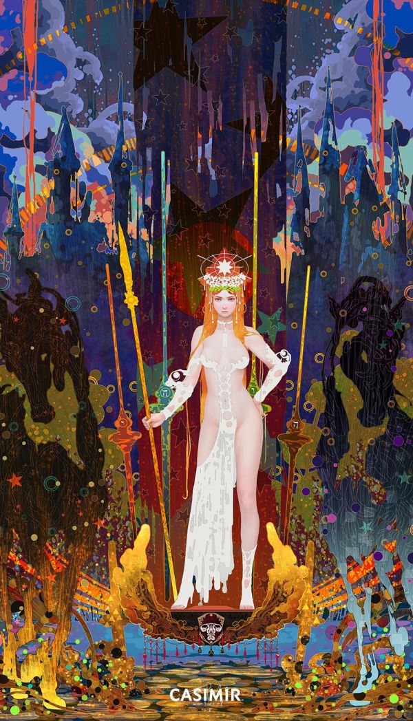 CASIMIR｜The Chariot 戰車｜塔羅大牌系列 限量藝術版畫 casimir, casimir tarot, tarot art, tarot major arcana, major arcana art print, tarot illustration, 限量藝術版畫, 塔羅大牌, 塔羅藝術, 塔羅插畫, 當代塔羅, 當代藝術, 靈性藝術, 神秘學藝術, museum grade art print, tarot for collectors, spir