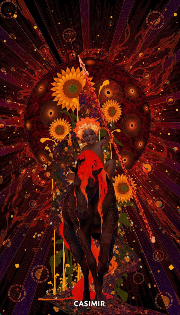 CASIMIR｜The Sun 太陽｜塔羅大牌系列 限量藝術版畫 casimir, casimir tarot, tarot art, tarot major arcana, major arcana art print, tarot illustration, 限量藝術版畫, 塔羅大牌, 塔羅藝術, 塔羅插畫, 當代塔羅, 當代藝術, 靈性藝術, 神秘學藝術, museum grade art print, tarot for collectors, spir