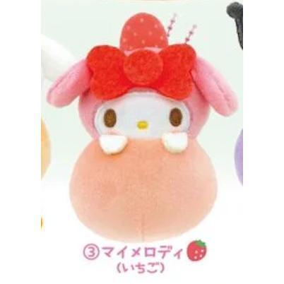 5A965『現貨』三麗鷗角色水果大福香氣玩偶吊飾  K2 STATION  扭蛋   轉蛋 