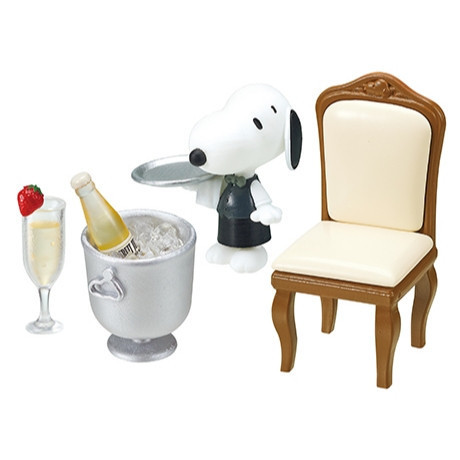 R207『現貨』史努比餐廳場景組 RE-MENT 盒玩 